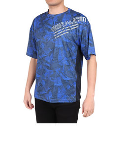 ドライプラスクール SHINE BLOCK メッシュ半袖Tシャツ CT4S0017-TR863-GRSD NVY