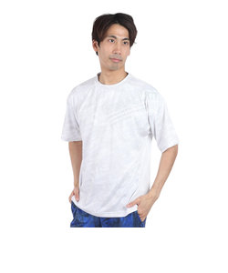 ドライプラスクール SHINE BLOCK メッシュ半袖Tシャツ CT4S0017-TR863-GRSD WHT