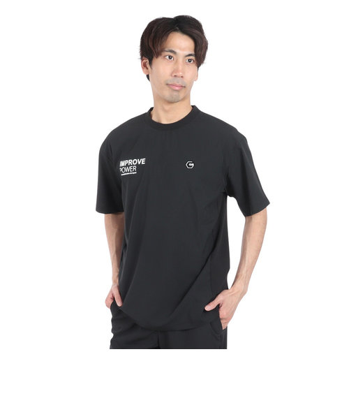 絶耐撥水 UV WOVEN 半袖Tシャツ CT4S0074-TR863-GRSD BLK