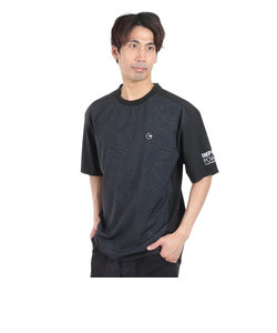 絶耐撥水 UV WOVEN プリント半袖Tシャツ CT4S0079-TR863-GRSD BKXGY