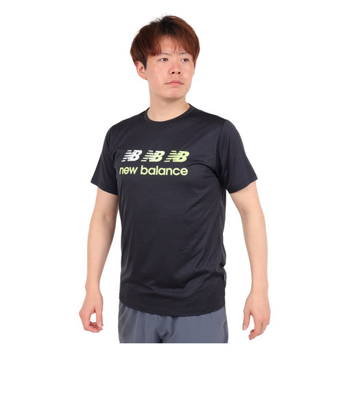 ニューバランス（new balance）パフォーマンスグラフィック 半袖Tシャツ AMT41001BK