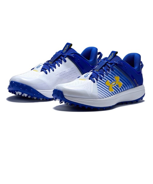 Under Armour 野球スパイク シューズ ホワイト/ブルー 27cm 【公式通販】