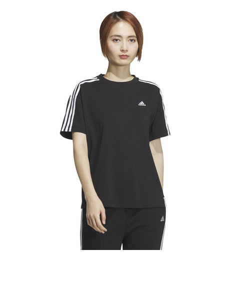 アディダス（adidas）エッセンシャルズ プラス スリーストライプス 半袖Tシャツ KVF79-JF1394