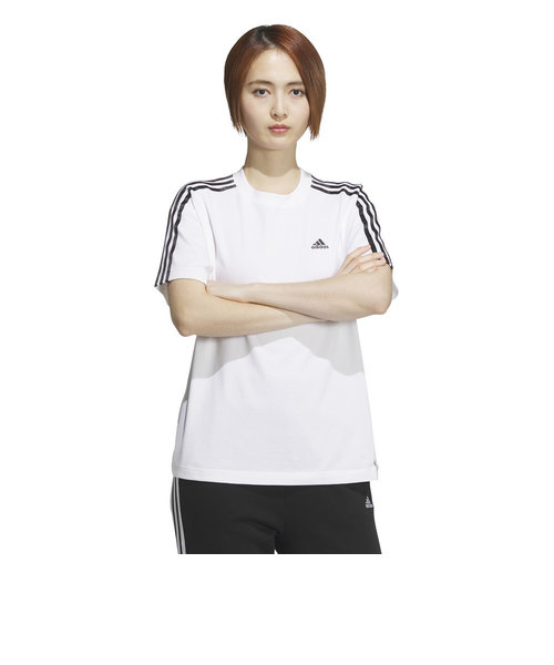 アディダス（adidas）エッセンシャルズ プラス スリーストライプス 半袖Tシャツ KVF79-JF1396