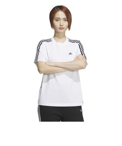 アディダス（adidas）エッセンシャルズ プラス スリーストライプス 半袖Tシャツ KVF79-JF1396