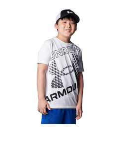 アンダーアーマー（UNDER ARMOUR）キッズ テック スーパービッグロゴ ショートスリーブTシャツ 1384684 100