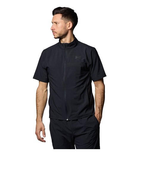 アンダーアーマー（UNDER ARMOUR）ジャケット 半袖 ブラック 黒 