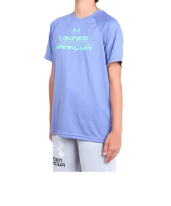 アンダーアーマー（UNDER ARMOUR）ジュニア テック スプリット ワードマーク ショートスリーブTシャツ 1383010 561