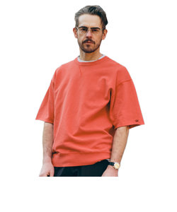 エスエーエス（SAS）ピグメントミニ裏毛半袖クルーTシャツ SAS2345802-35 RED