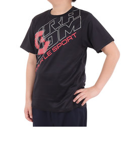 ジュニア ドライプラス プリントメッシュTシャツ CT4S0065-TR865-GRES BLK