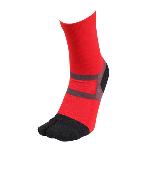 デュアリグ（DUARIG）サッカー ソックス 靴下 和紙ソックス 足袋型 4S0026-SCAC-750KM RED