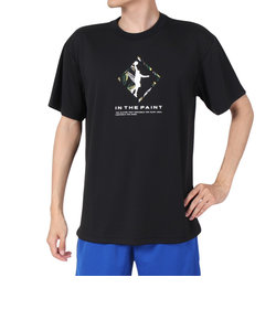 インザペイント（IN THE PAINT）バスケットボールウェア Tシャツ ITP24354BLK/GLD 速乾
