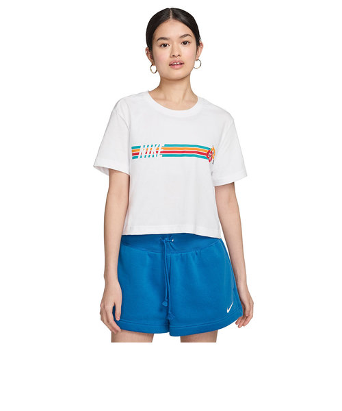 ナイキ（NIKE）Tシャツ 半袖 スポーツウェア クロップド ショート丈 ダンスレッスン着 HF4616-100