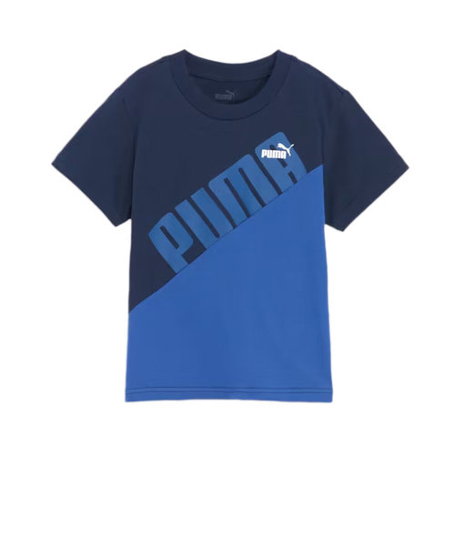 プーマ（PUMA）ボーイズ プーマ パワー MX 半袖Tシャツ 680546 14 NVY