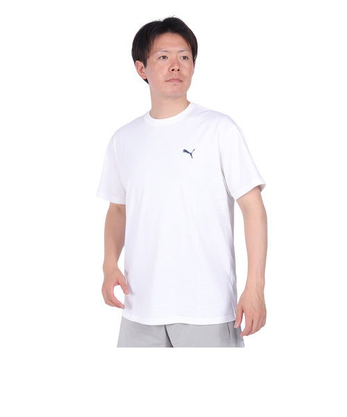 プーマ（PUMA）ESS+ MX キャット ロゴ リラックス 半袖 Tシャツ 680696 02 WHT