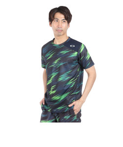 オークリー（OAKLEY）テニスウェア Slant グラフィック 半袖Tシャツ 9.0 FOA406377-66V 速乾
