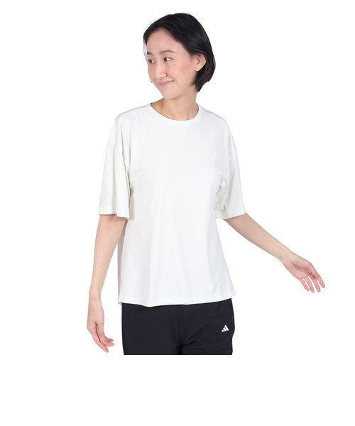 アディダス（adidas）シーズナル スポーツウェア ルーズフィット ダブルニット リラックスTシャツ 半袖 JSY11-IM8718