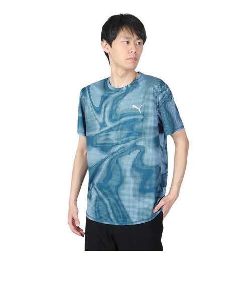 プーマ（PUMA）ランニング ラン フェイバリット AOP 半袖Tシャツ 524549 21 BGRY