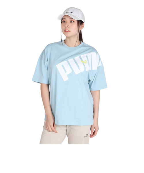 プーマ（PUMA）POWER MX ショートスリーブ オーバーサイズTシャツ 680744 22 TQS