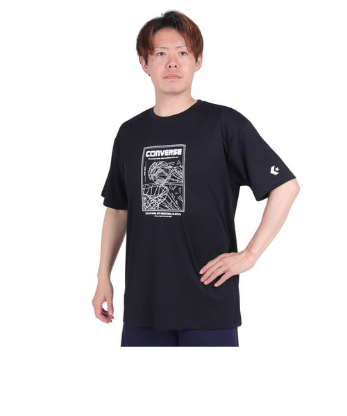 コンバース（CONVERSE）バスケットボールウェア プリントTシャツ CB241370-1911