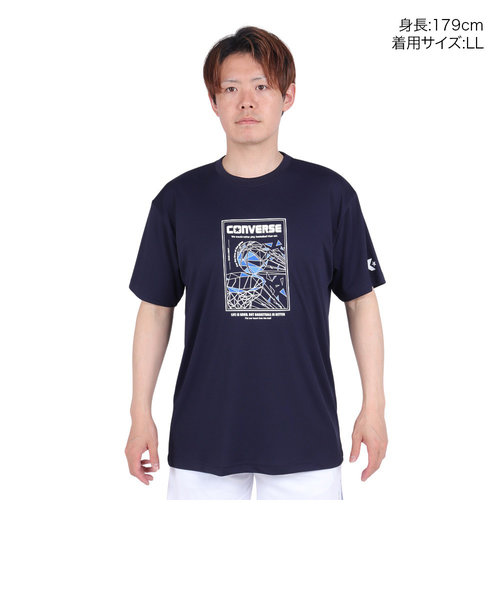 コンバース（CONVERSE）バスケットボールウェア プリントTシャツ CB241370-2900 Super Sports XEBIO  &mall店（スーパースポーツゼビオ）の通販 &mall