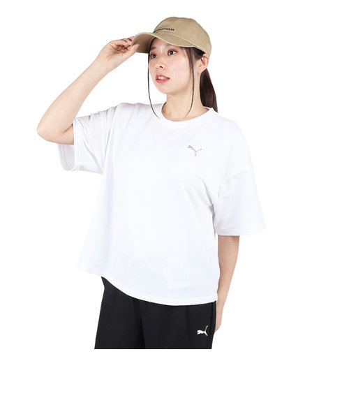 プーマ（PUMA）SUMMER PACK ベビーテリー Tシャツ 半袖 680708 02 WHT