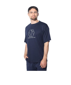 ドライプラスクール シャインブロック メッシュ 半袖Tシャツ CT4S0027-TR863-GRES NVY