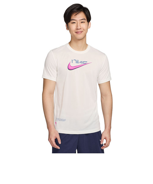ナイキ（NIKE）Tシャツ バスケットボールウェア ドライフィット 半袖 ホワイト FV8413-133 速乾