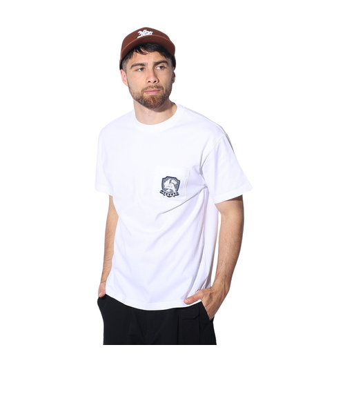エクストララージ（XLARGE）エンブレム ショートスリーブ ポケット Tシャツ 101241011025-WHITE