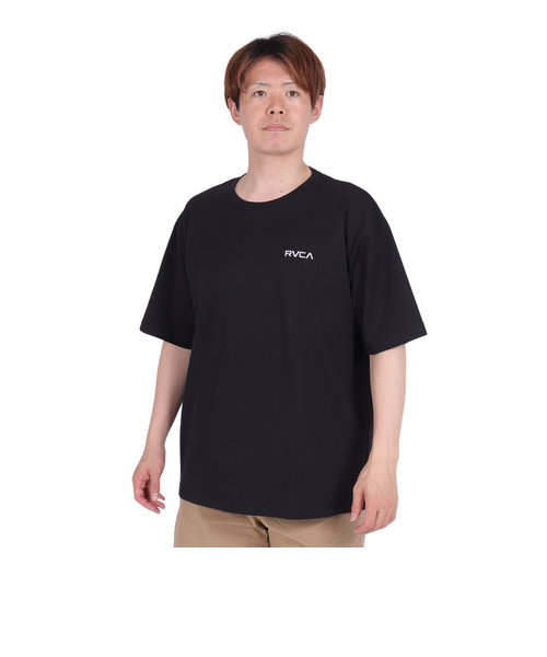 ルーカ（RVCA）tシャツ 半袖 ブラック 黒 THRASHED BOX 半袖Tシャツ BE041224 BLK MENS
