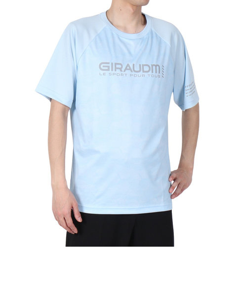 ドライプラスクール シャインブロック メッシュ 半袖Tシャツ CT4S0028-TR863-GRES LBLU