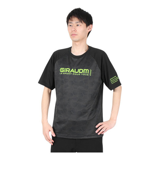 ドライプラスクール シャインブロック メッシュ 半袖Tシャツ CT4S0028-TR863-GRES BLK