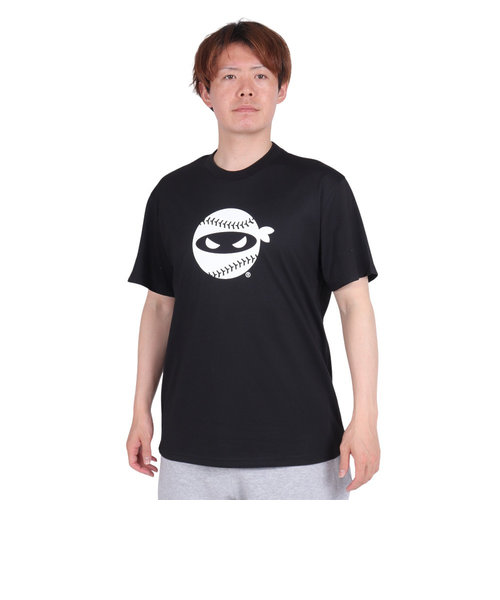 PITCHING NINJA（PITCHING NINJA ）野球ウェア ロゴ 半袖Tシャツ OT0124SS0001-BLK