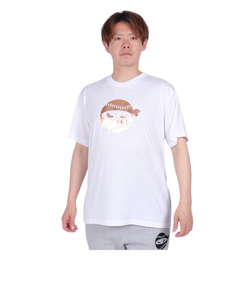PITCHING NINJA（PITCHING NINJA ）野球ウェア ロゴ 半袖Tシャツ OT0124SS0001-WHT