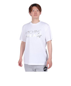 PITCHING NINJA（PITCHING NINJA ）野球ウェア WORD 半袖Tシャツ OT0124SS0003-WHT