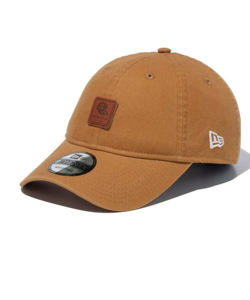 ニューエラ（NEW ERA）9TWENTY Leather Patch ダックキャンバス キャップ ライトブロンズ 14109826 大きいサイズ