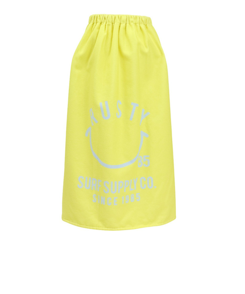 女子水泳部 記念写真 競泳水着ポッチ ラスティ(RUSTY)(キッズ)水泳 タオル キッズ 騒がしかっ 巻きタオル 962950YEL-