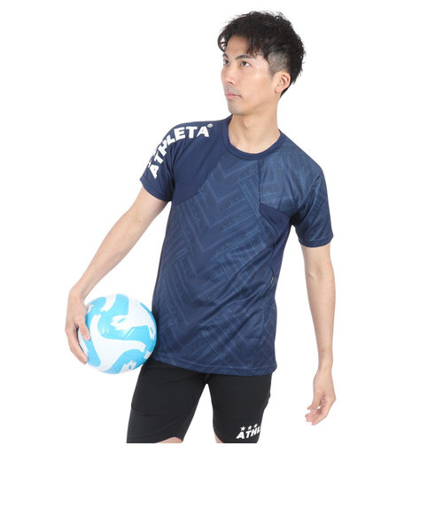 アスレタ（ATHLETA）サッカー フットサルウェア グラフィックプラクティスシャツ 2406 NVY