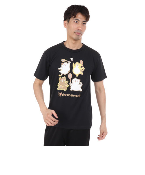 ゴーセン（GOSEN）pochaneco ぽちゃ猫 半袖Tシャツ Mサイズ J24X0139M