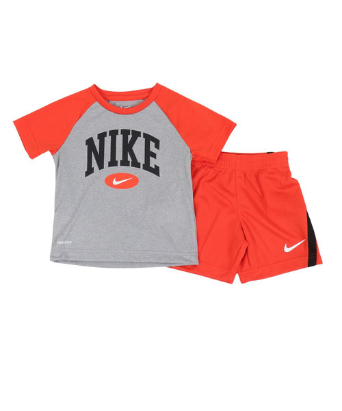 ナイキ（NIKE）トドラー NKB B NK ドライフィット RAGLAN メッシュショート セット 76L729-R7O