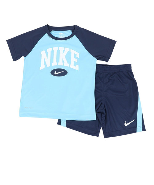 ナイキ（NIKE）ボーイズ NK DF RAGLAN MESH SHORT 上下セット 86L729-U90