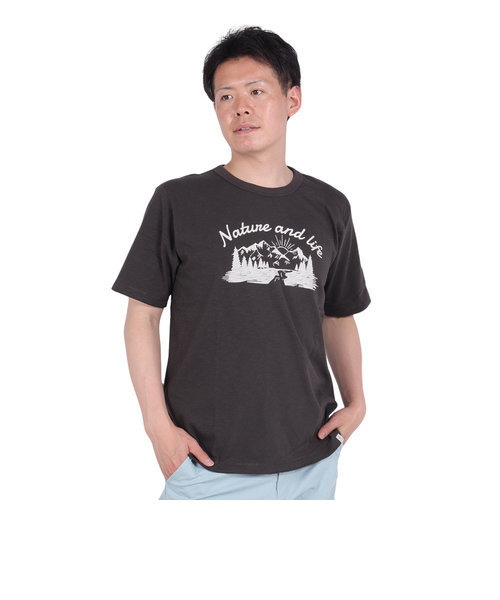 エルケクス（ELKEX）クルーネック半袖Tシャツ NATURE&LIFE EKM4S10013 DGRY