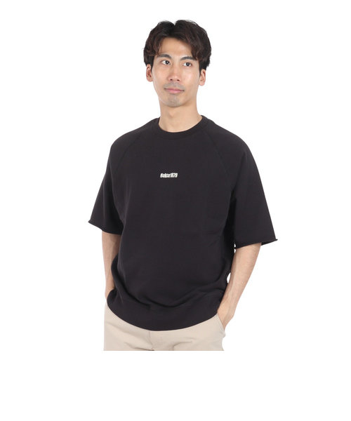 裾リブミニ裏毛 半袖Tシャツ BU2345807:19:BLACK