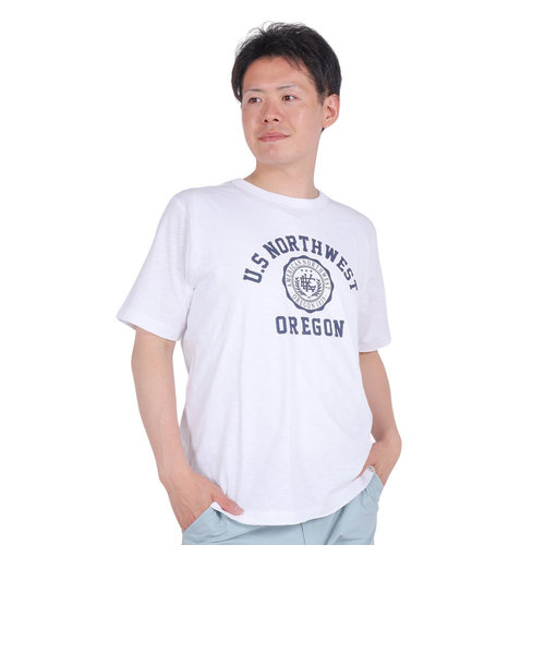 エルケクス（ELKEX）U.S N.W.ORE 半袖クルーネックTシャツ EKM4S10011 WHT