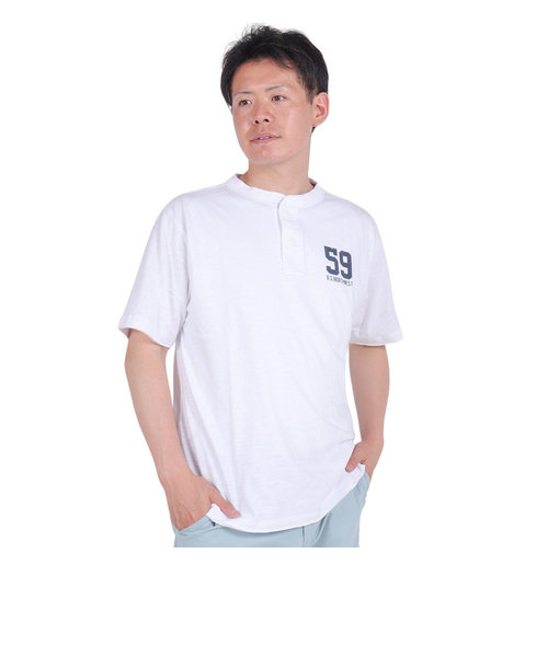 エルケクス（ELKEX）ヘンリー 59 U.S.N.W 半袖Tシャツ EKM4S10015 WHT