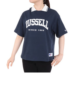 ラッセル（RUSSELL）襟付き カレッジ ワイド Tシャツ RBL24S1012 NVY