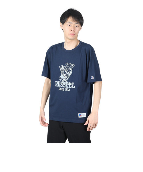 ラッセル（RUSSELL）30S/-アイスホッケー ベア 半袖Tシャツ RBM24S0017 NVY