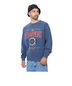 エクストララージ（XLARGE）MOTORS クルーネック スウェット トレーナー 101241012011-NAVY