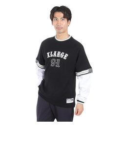 エクストララージ（XLARGE）91 LAYERD 長袖シャツ 101242011035-BLACK