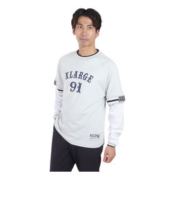 エクストララージ（XLARGE）91 LAYERD 長袖シャツ 101242011035-GREY